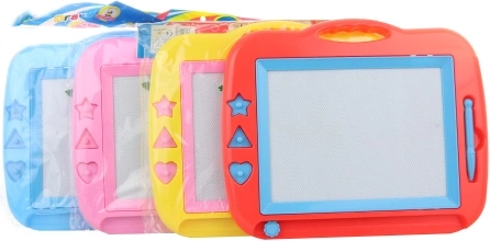 Plastmasas zīmēšanas tāfele ar zīmogiem 35 × 29 cm