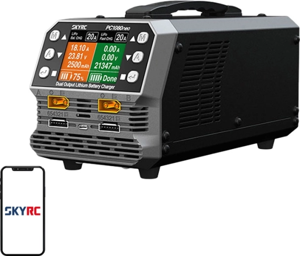 Dual-channel lithium battery charger SKYRC PC1080neo 1080 W