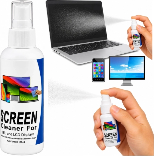 LCD/LED/TFT ekrānu tīrīšanas līdzeklis 100 ml - 1 gab.