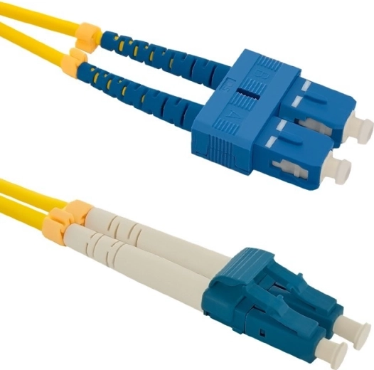 Optiskais patchcord SC/UPC–LC/UPC, vienmodas 9/125, G.652D, 1 m
