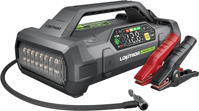 Lokithor JA3000 PRO daudzfunkcionāls palaišanas avots 3000 A ar kompresoru un powerbanku