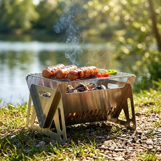Grilling anywhere: garden, campsite, or by the water