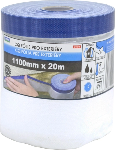 Exterior masking tape with cover film 110 × 20 m, self-adhesive
