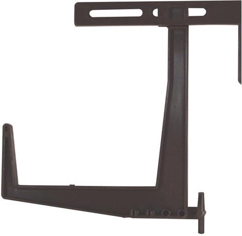 Adjustable balcony bracket for flower boxes, brown 15 × 13 cm