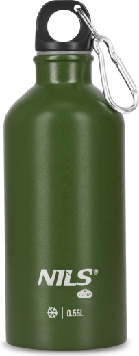 Nerūsējošā tērauda tūrisma pudele Nils Camp, zaļa, 500 ml