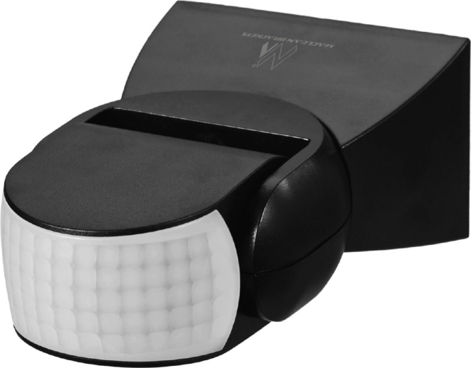 Infrasarkanais PIR kustības sensors MACLEAN ENERGY MCE201B, 12 m, melns, IP65