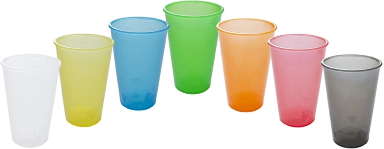 Atgriežama plastmasas krūzīte 0,3 l – krāsu mikss
