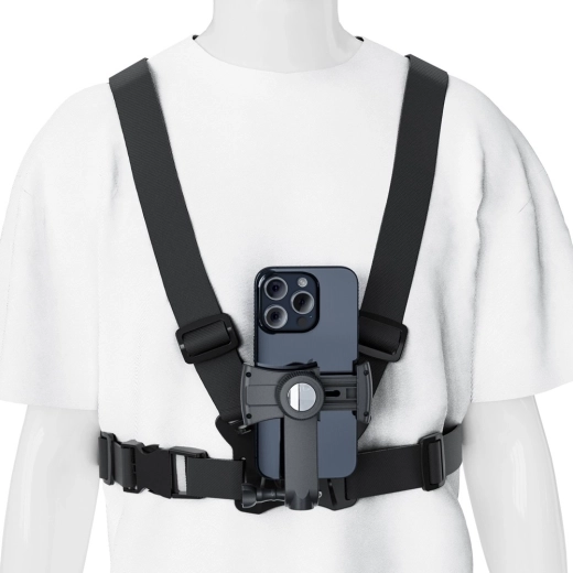 Krūšu siksna tālrunim un GoPro ar spogulīti
