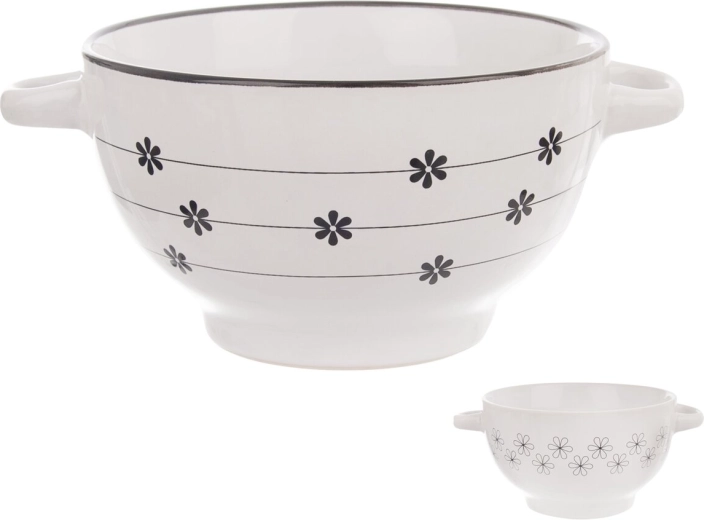 Keramikas zupas bļoda Flower 14 cm