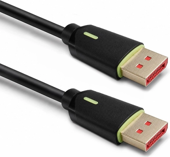 DisplayPort 2.1 DP80 (UHBR20) 80 Gb/s kabelis 1,5 m – 1 gab.