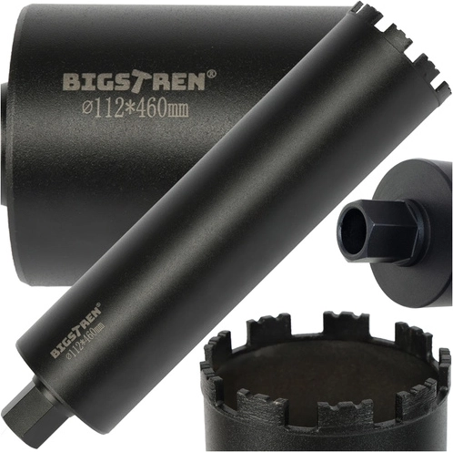 Dimanta kroņurbis BIGSTREN 112 × 460 mm, vītne 1.1/4 UNC