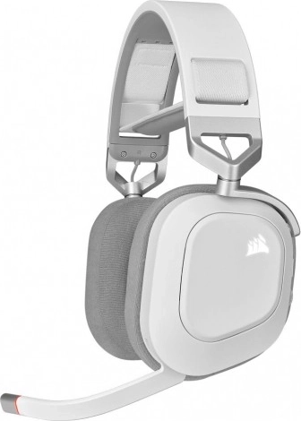 Corsair HS80 RGB Wireless gaming wireless headset with surround sound, white - 1 piece