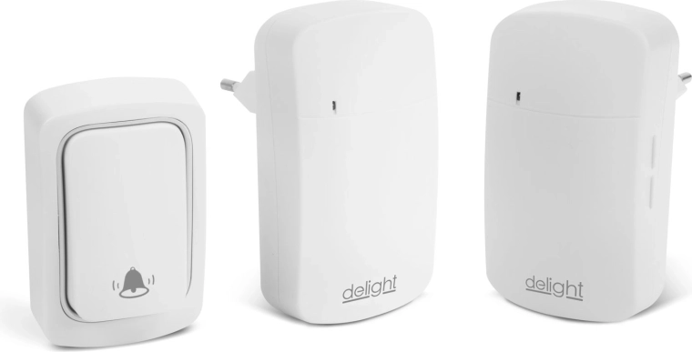Kinetic Digital Wireless Doorbell Without Batteries with Two Receivers