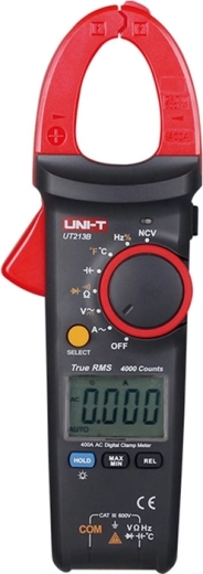 Uni-T UT213B digitālais strāvas knaibles multimetrs True RMS 400 A ar temperatūras mērīšanu