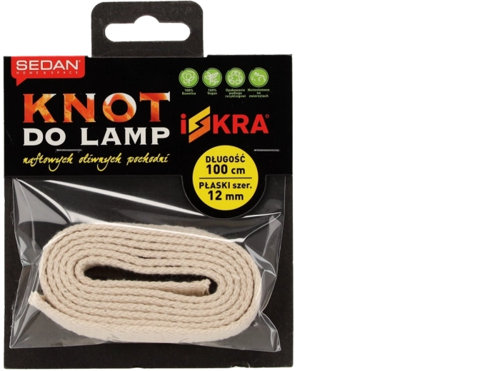 Plakans dakts petroleja un eļļas lampām 12 mm