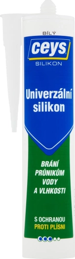 Universāls silikona hermētiķis balts 280 ml CEYS