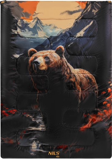 NILS Camp Bear 3-in-1 Sleeping Bag, double or two separate sleeping bags