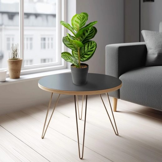 Artificial decorative plant with zebra-patterned green leaves