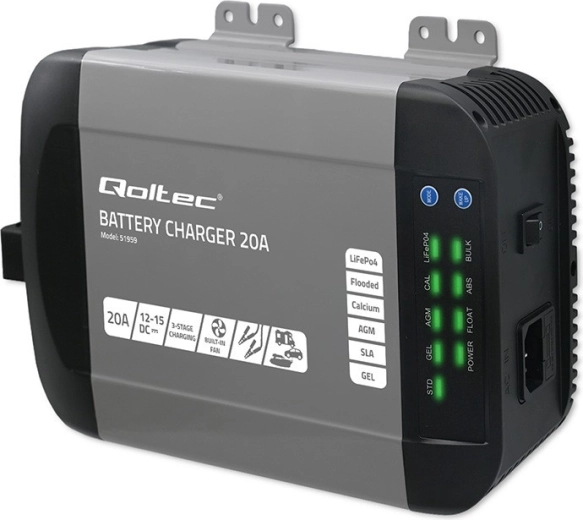 MONOLITH smart charger for LiFePO4, AGM, GEL and SLA batteries 12 V 20 A