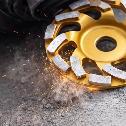 Fast grinding of hard surfaces
