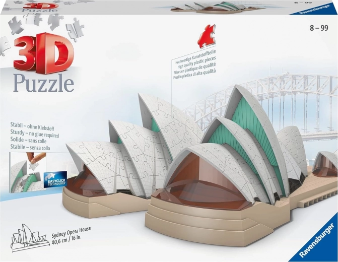 Ravensburger 3D puzle Sidnejas Opera, 216 gabali