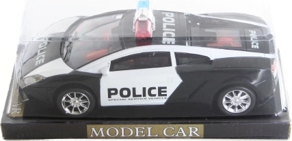 Policijas auto ar inerces piedziņu