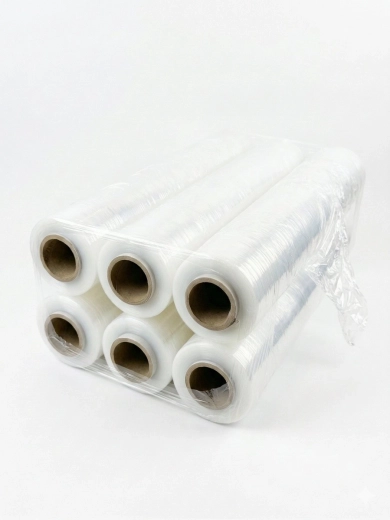 Transparent stretch film 23 microns, 6× rolls 1.5 kg