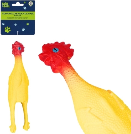 Rubber Dog Toy Chicken