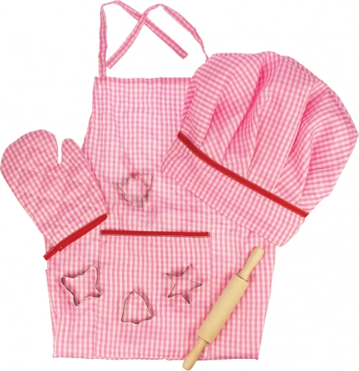 Bigjigs Toys rozā bērnu pavāra komplekts
