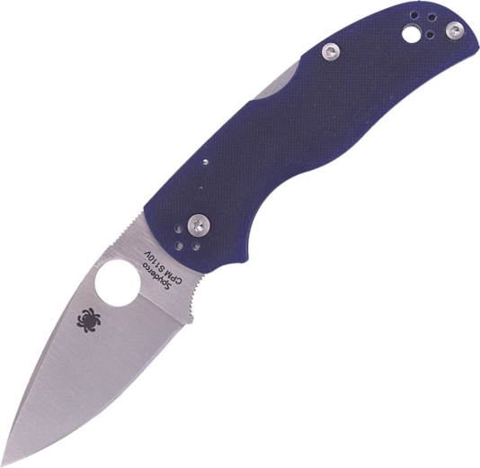 Kabatas nazis Spyderco Native 5 Dark Blue G10, satīna asmens 7,5 cm