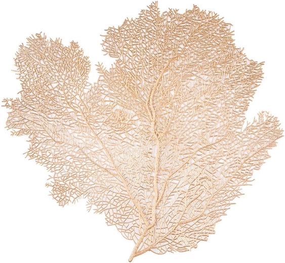 Decorative placemat with a gold leaf motif 45.5 × 43 cm