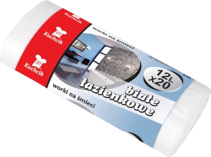 Atkritumu maisi 12 l Kuchcik balti HDPE