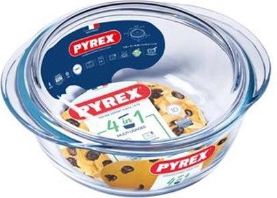 Stikla cepamtrauks ar vāku PYREX 1,3 l