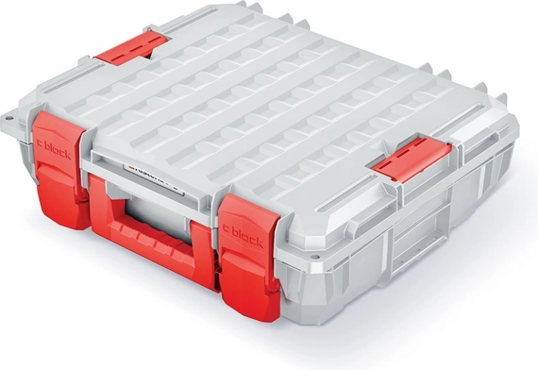 Instrumentu koferis C Block Pro Limited Edition 45 × 38 × 13,5 cm, pelēks ar putu ieliktni