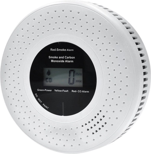 LCD display and loud 85 dB alarm