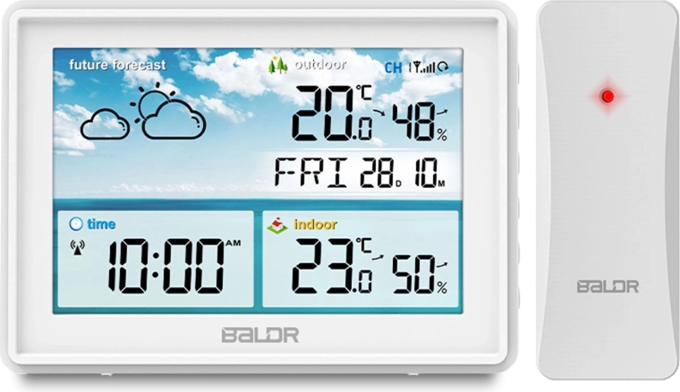 12-hour forecast and clear color display
