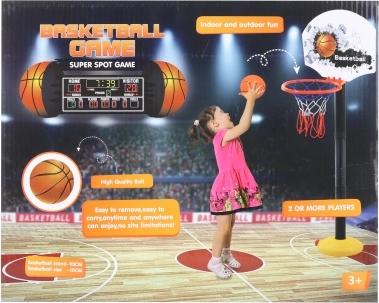 Basketbola grozs bērniem 93 cm ar bumbu