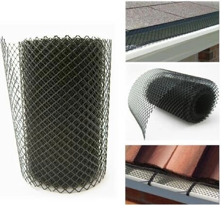 Gutter guard mesh 16 cm x 6 m with hooks