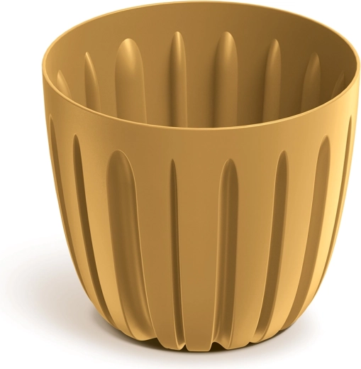 Puķu pods WARIO 13,8 cm sinepju krāsā
