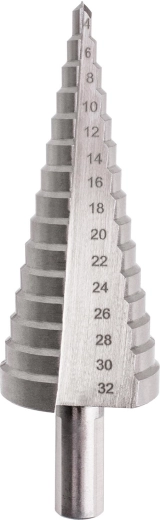 Pakāpju urbis HSS 4–32 mm, 15 pakāpieni
