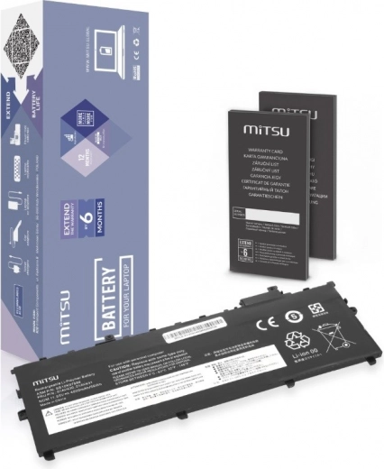 Battery for lenovo thinkpad x1 carbon (2017–2018) 55 wh 11.55 v