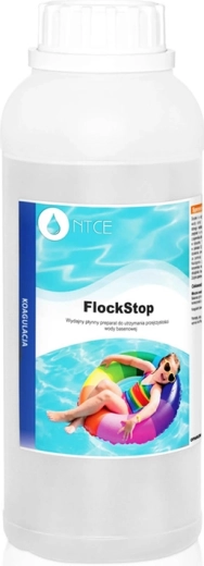 FlockStop šķidrs līdzeklis filtrācijas uzlabošanai un baseina ūdens dzidrumam 1 l