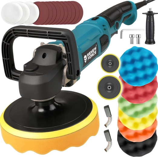 RENEW FORCE 2600 W Car Polisher with Accessories