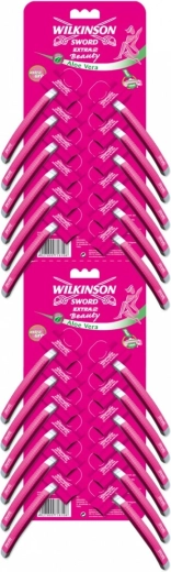 Vienreizlietojamais skuveklis WILKINSON Extra2 Beauty Strip – 24 gab. (cena par 1 gab.)