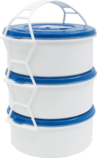 Colorful lids in an attractive mix