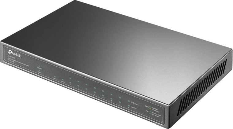 TP-Link TL-SG1210P gigabitu PoE+ slēdzis 9× RJ45 un 1× SFP