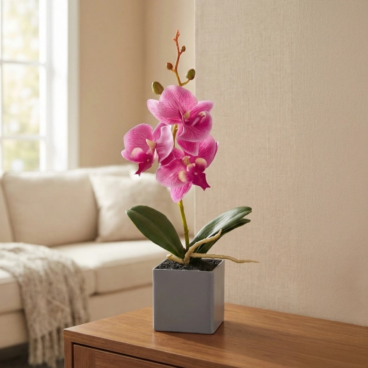 Mākslīgā dekoratīvā orhideja 29,5 cm — 1 gabals