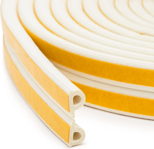Self-adhesive insulating sealing tape for doors and windows