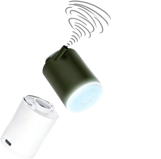 Elektriska kempinga pumpis matračiem 3,7 V ar USB‑C