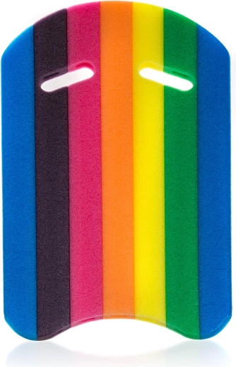 Bērnu peldēšanas dēlītis EPE, varavīksnes krāsās, 45 × 30 × 3 cm